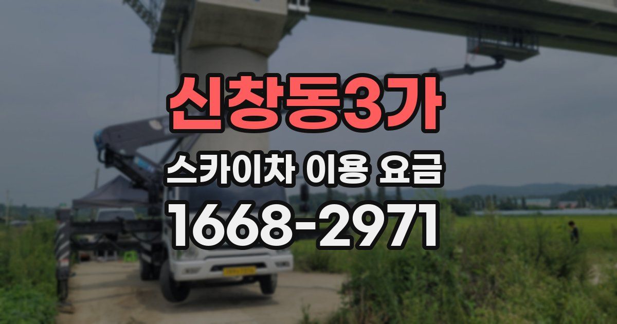 신창동3가 스카이차 이용 요금