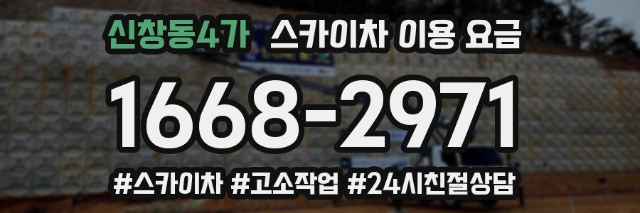 신창동4가 스카이차 이용 요금
