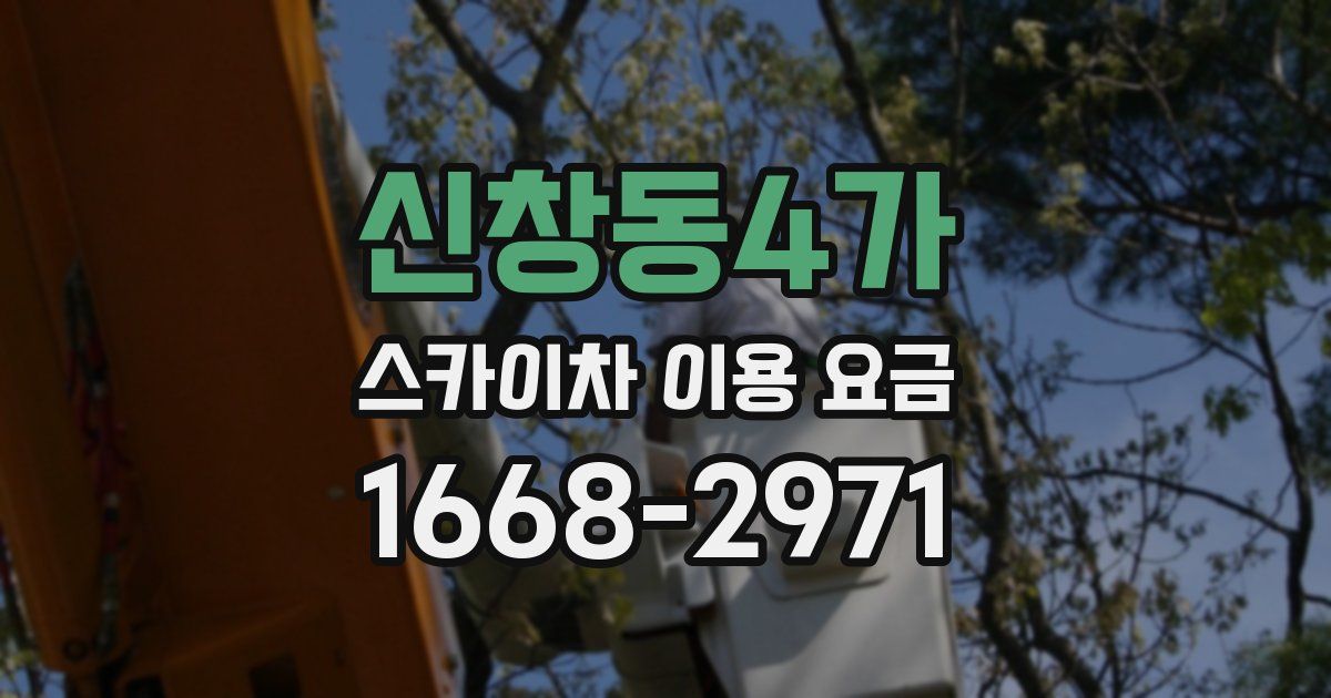 신창동4가 스카이차 이용 요금