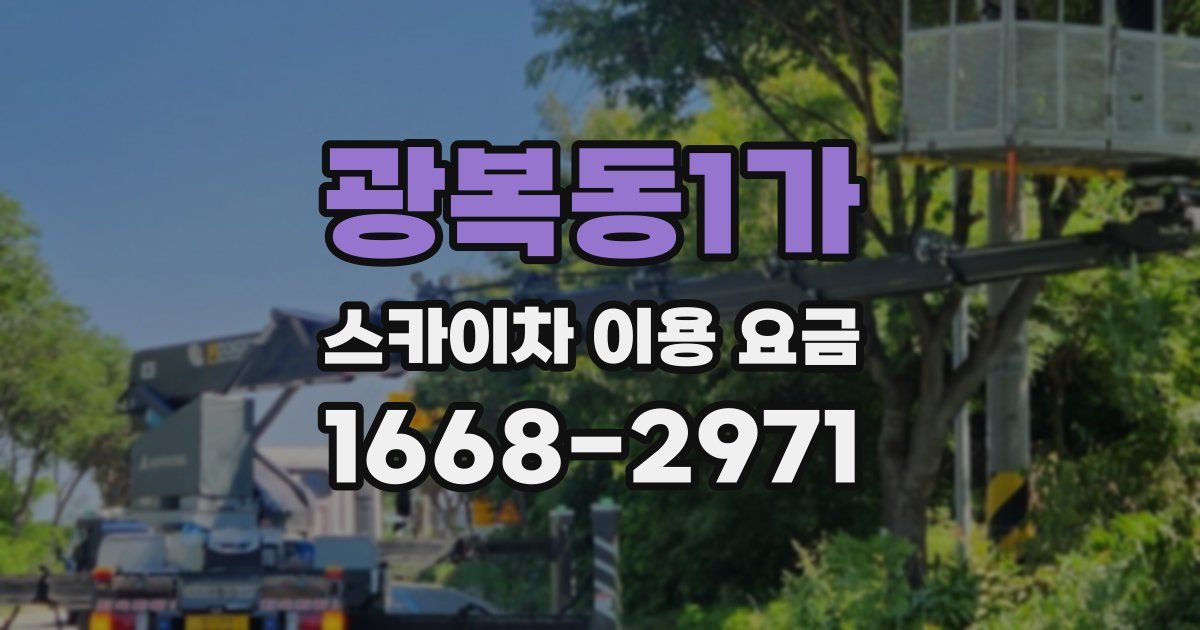 광복동1가 스카이차 이용 요금