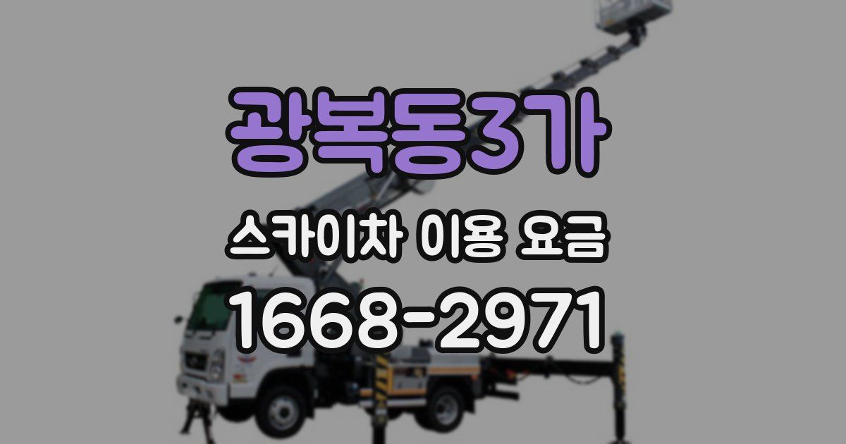 광복동3가 스카이차 이용 요금