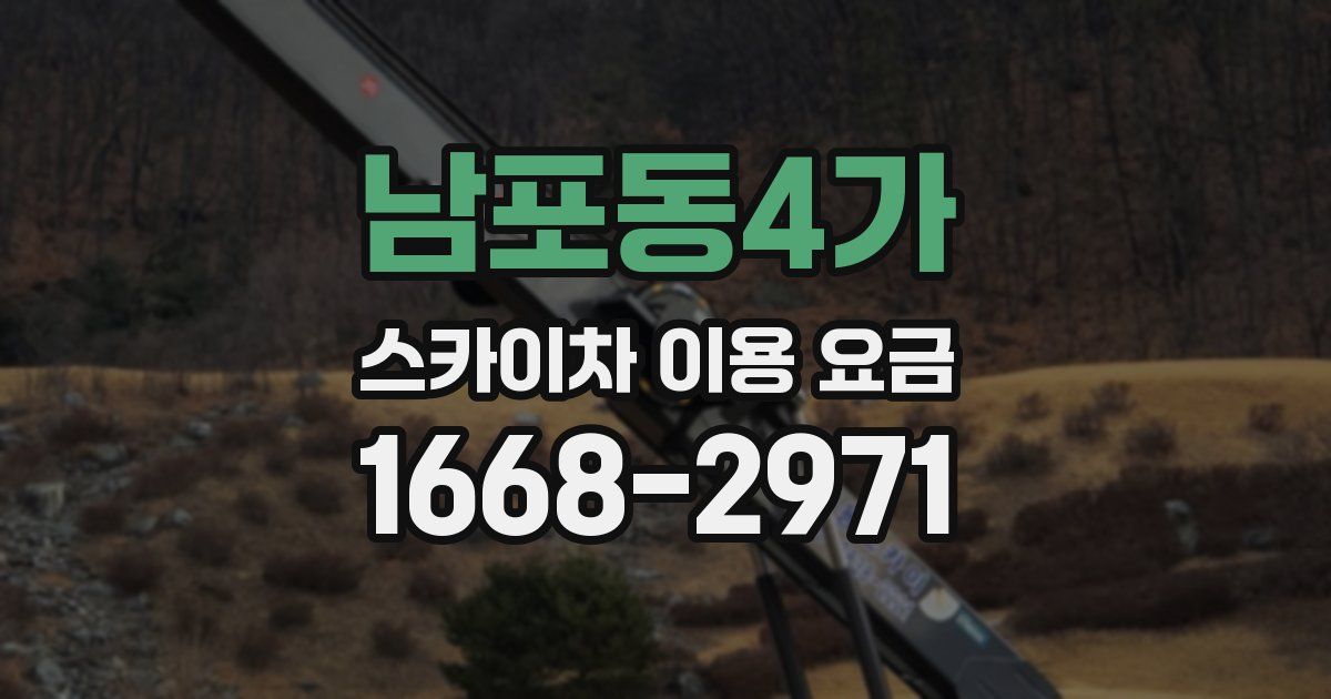 남포동4가 스카이차 이용 요금