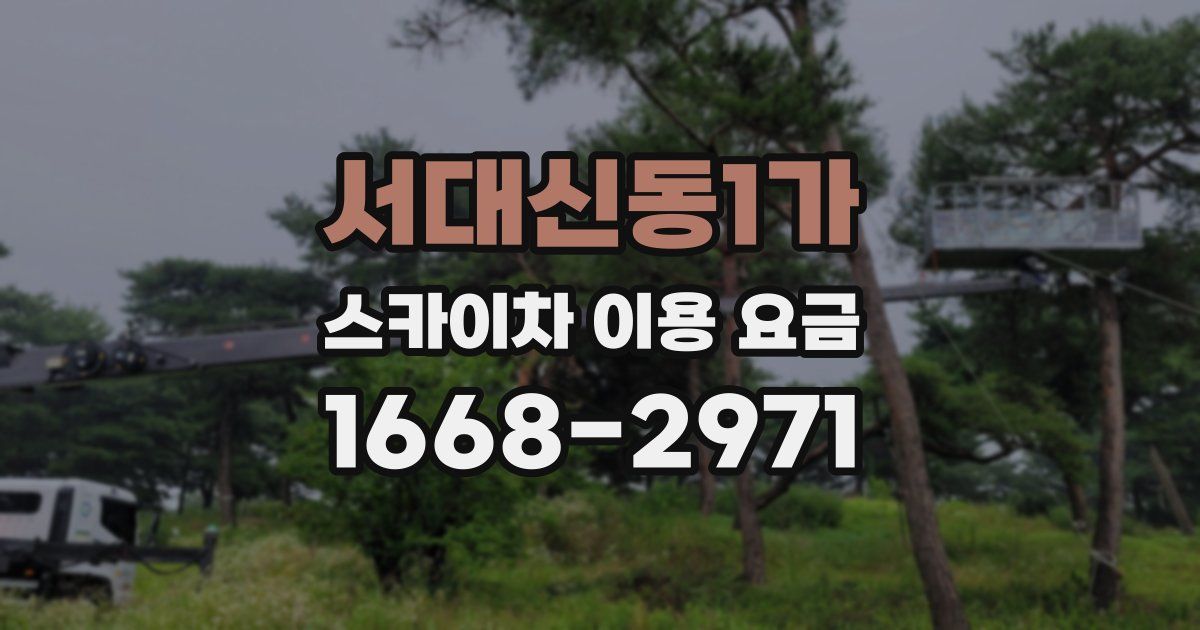 서대신동1가 스카이차 이용 요금
