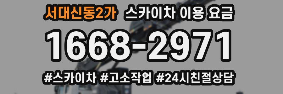 서대신동2가 스카이차 이용 요금