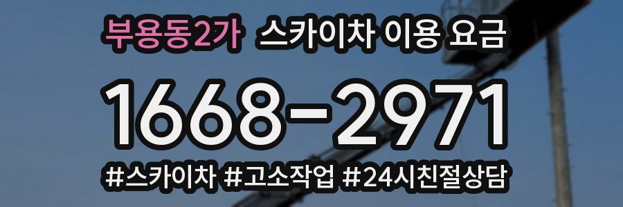 부용동2가 스카이차 이용 요금