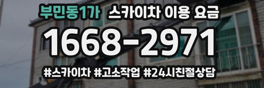 부민동1가 스카이차 이용 요금