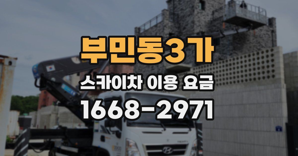 부민동3가 스카이차 이용 요금