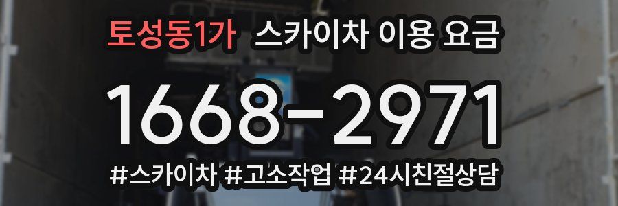 토성동1가 스카이차 이용 요금