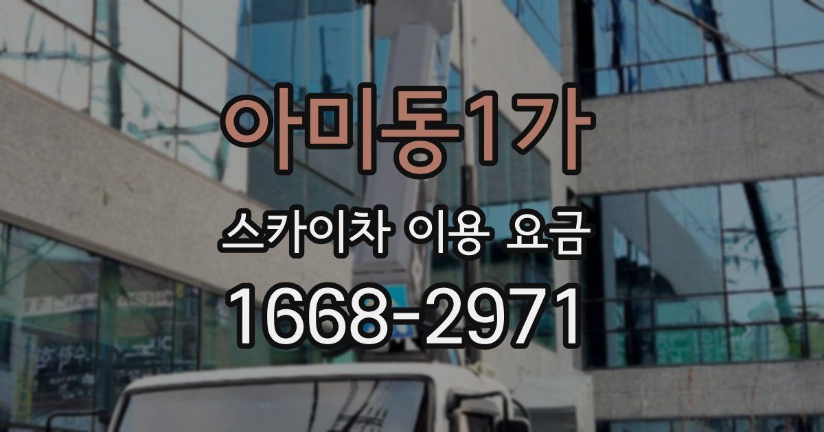 아미동1가 스카이차 이용 요금