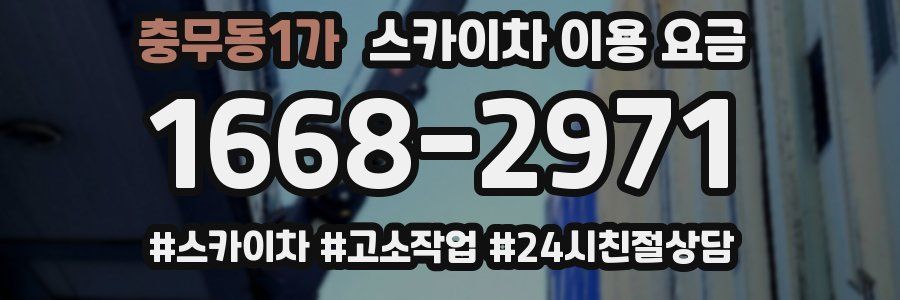 충무동1가 스카이차 이용 요금