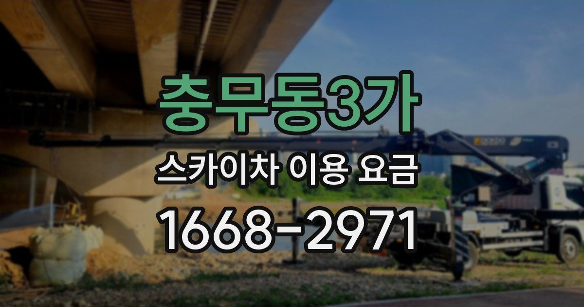 충무동3가 스카이차 이용 요금