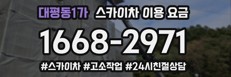 대평동1가 스카이차 이용 요금