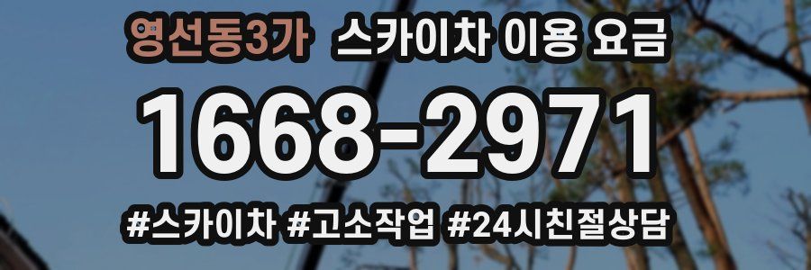 영선동3가 스카이차 이용 요금
