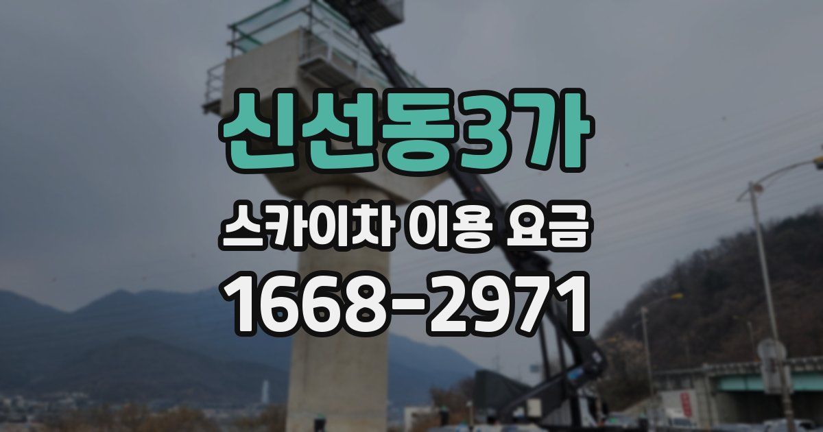 신선동3가 스카이차 이용 요금