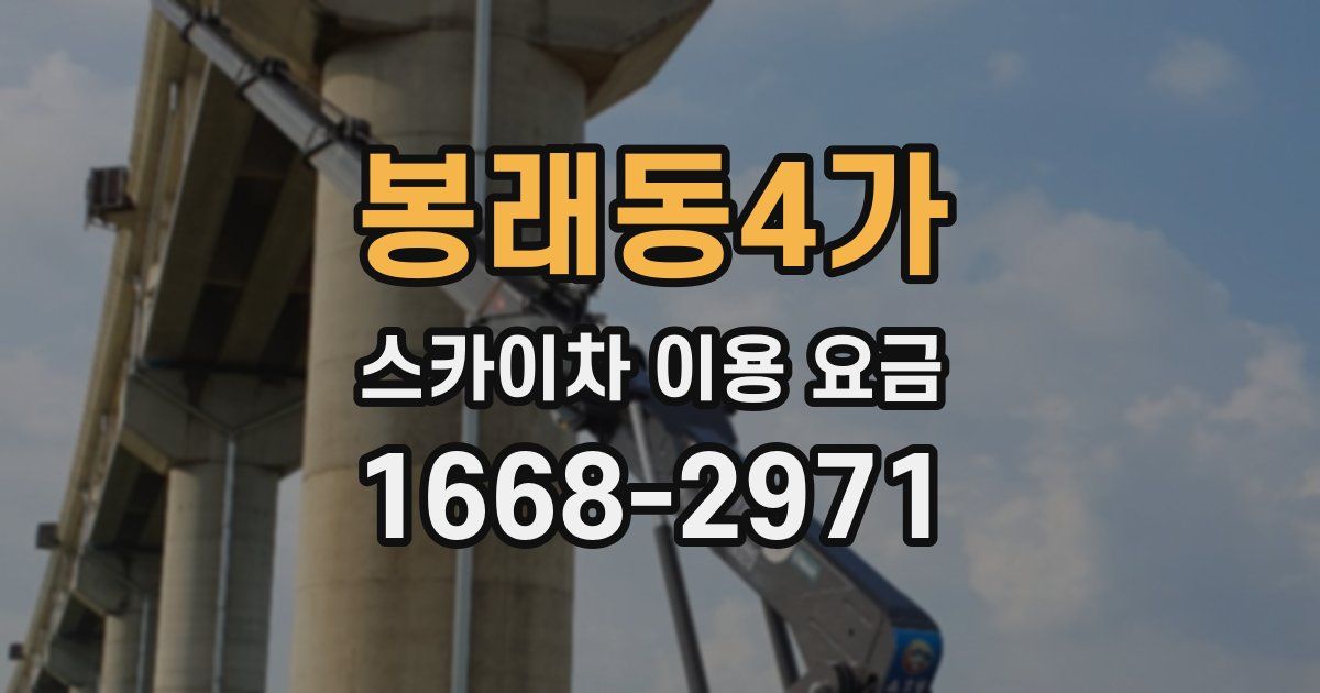 봉래동4가 스카이차 이용 요금