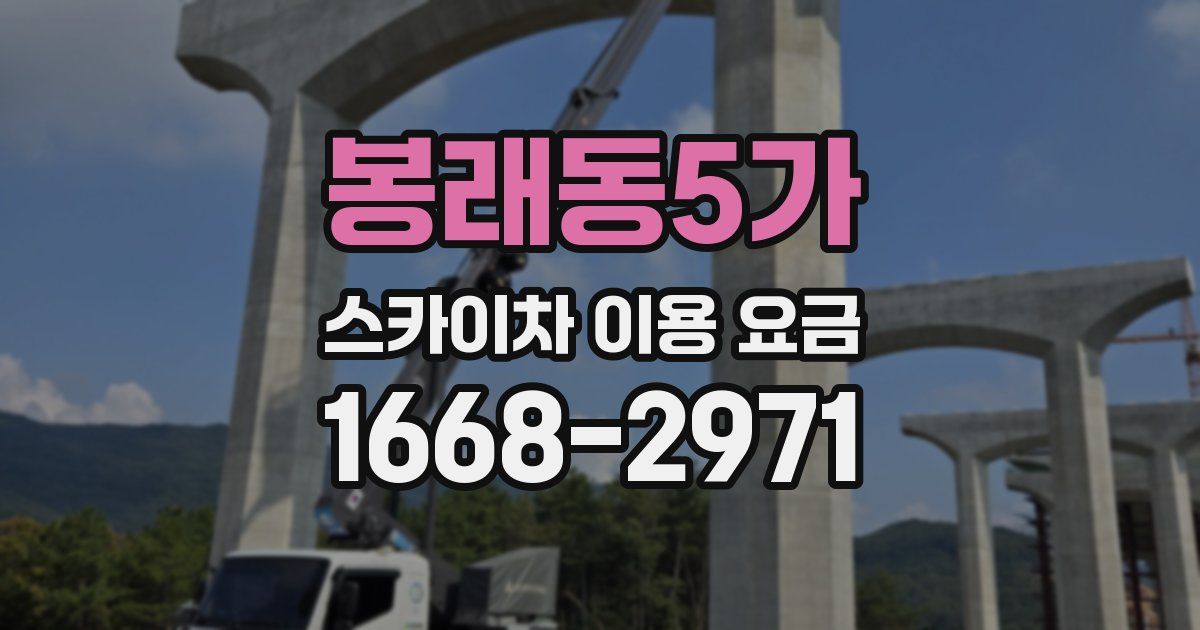 봉래동5가 스카이차 이용 요금