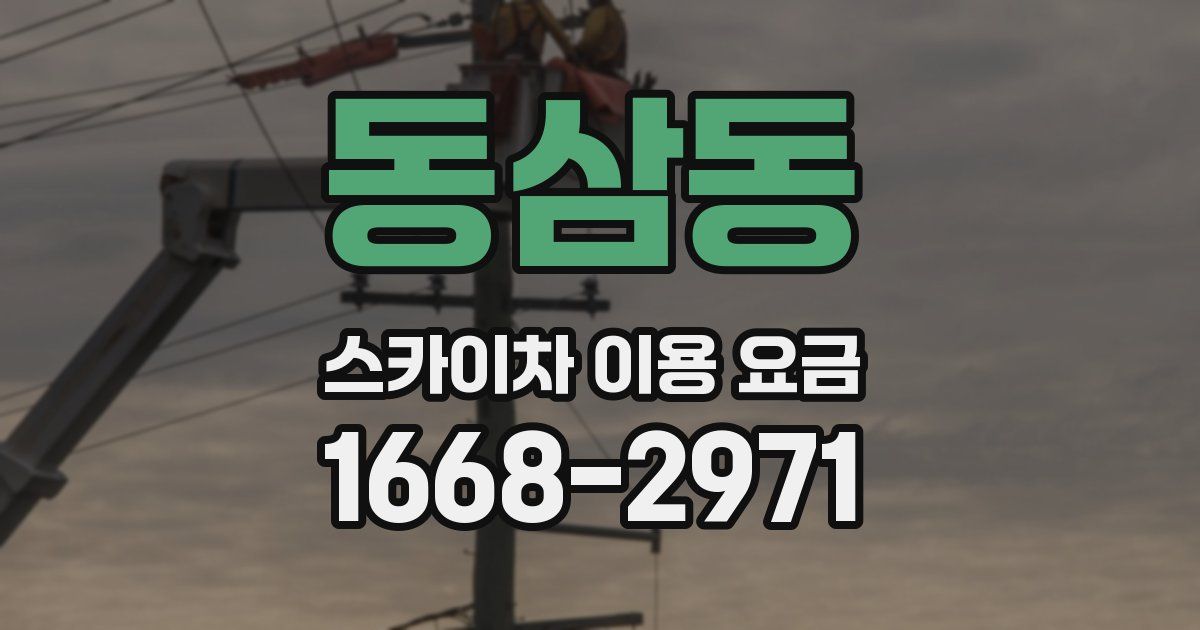 동삼동 스카이차 이용 요금