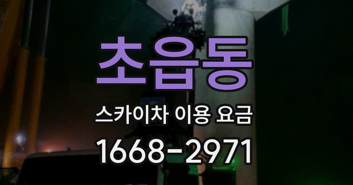 초읍동 스카이차 이용 요금
