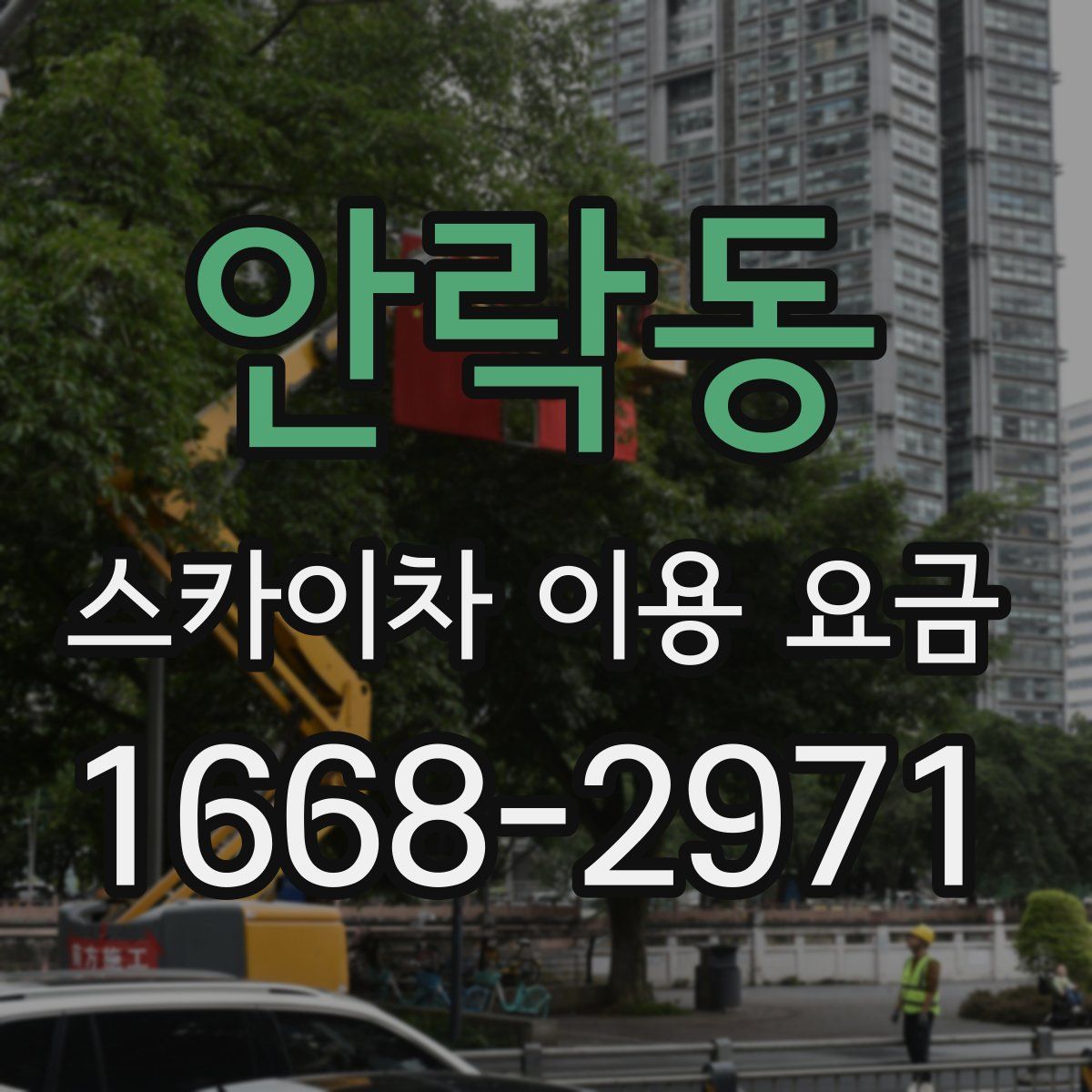 안락동 스카이차 이용 요금