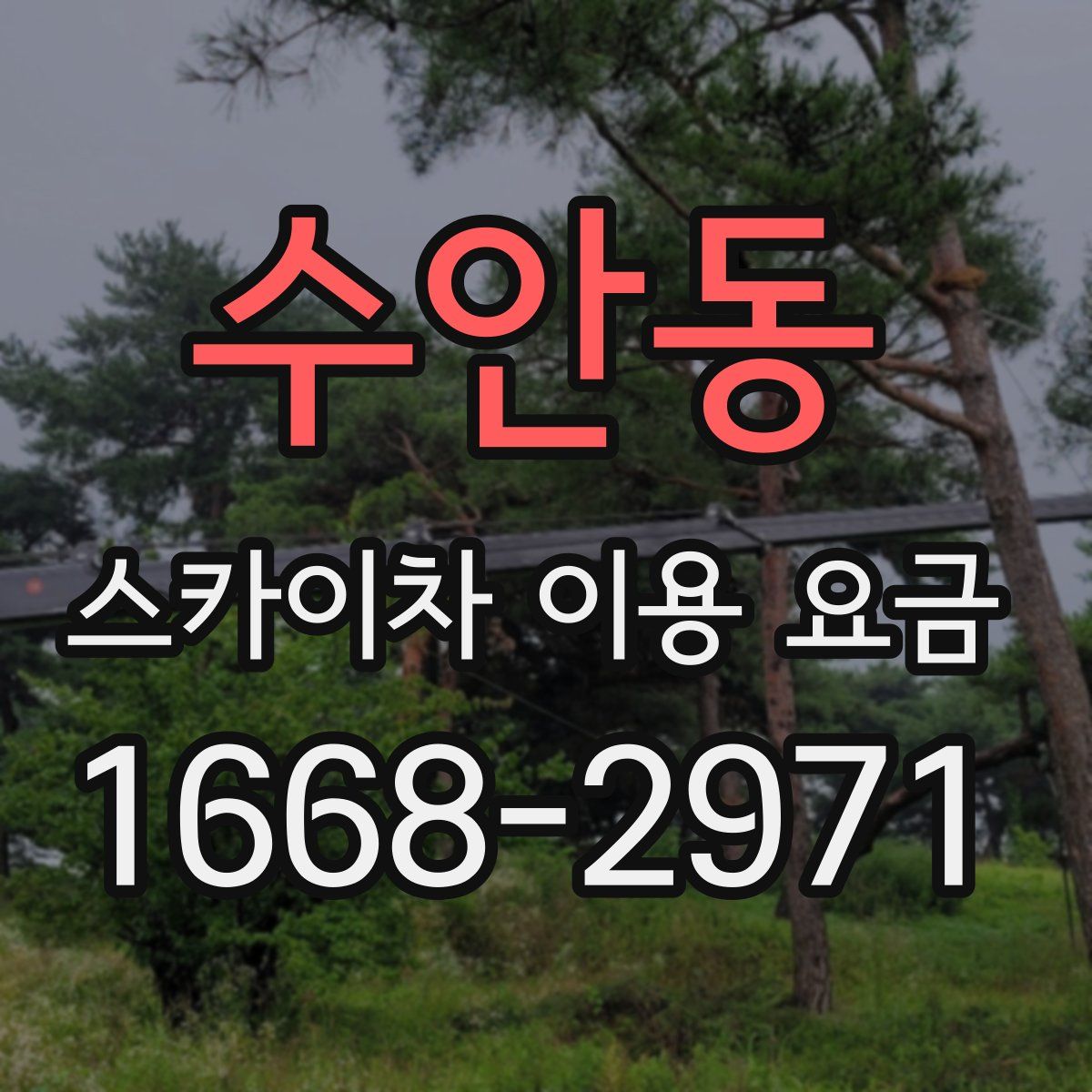 수안동 스카이차 이용 요금