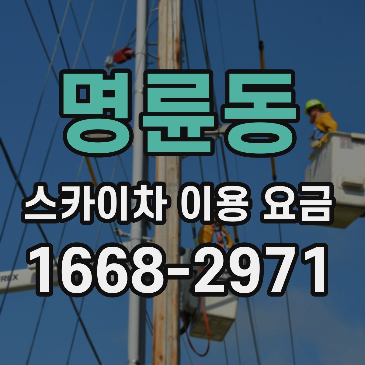 명륜동 스카이차 이용 요금