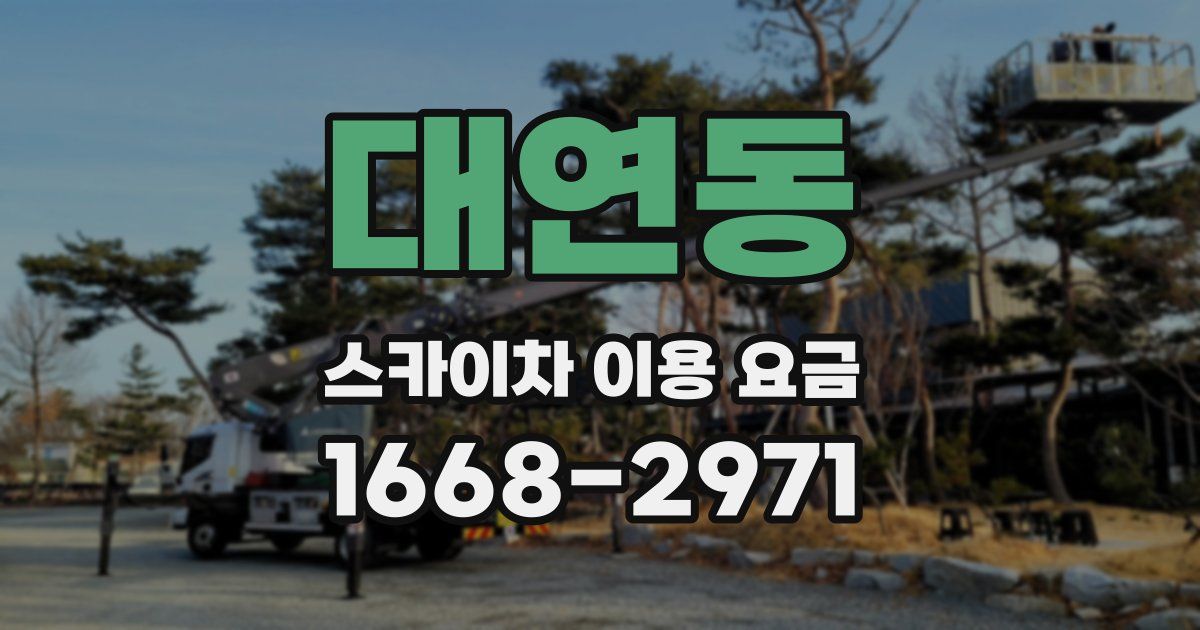 대연동 스카이차 이용 요금