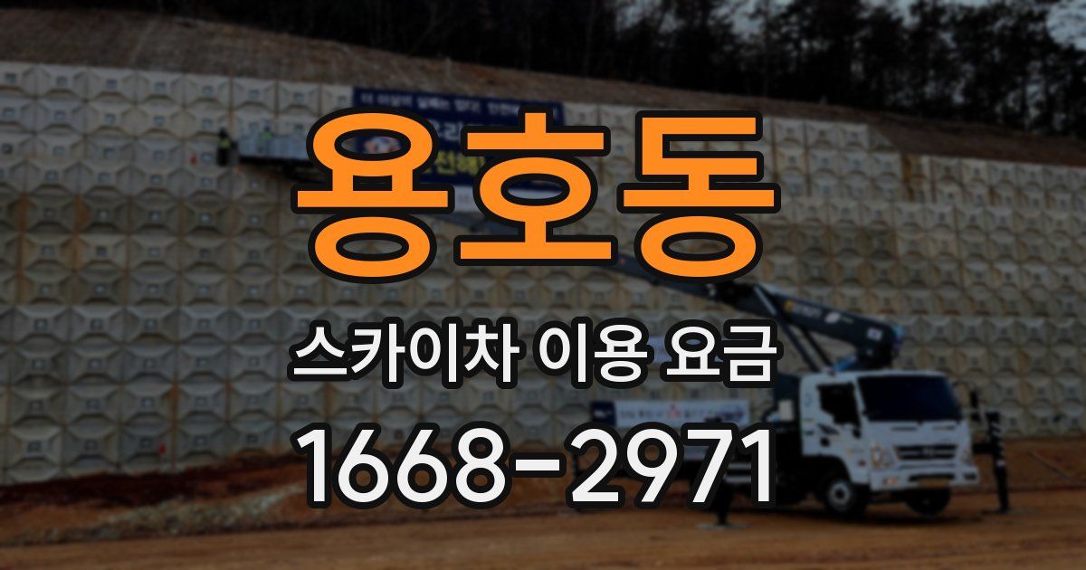 용호동 스카이차 이용 요금