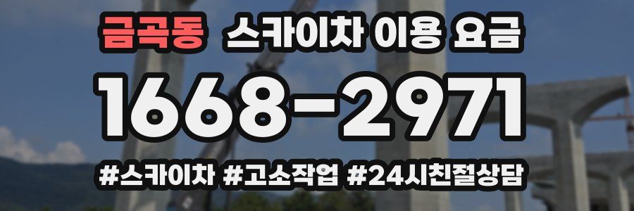 금곡동 스카이차 이용 요금