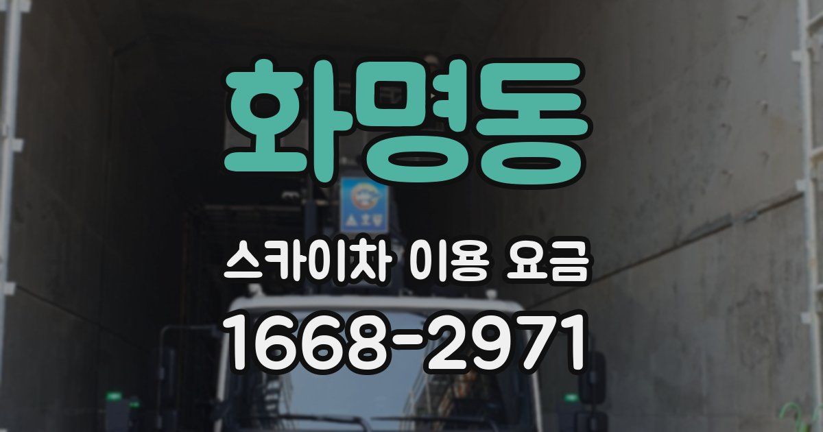 화명동 스카이차 이용 요금
