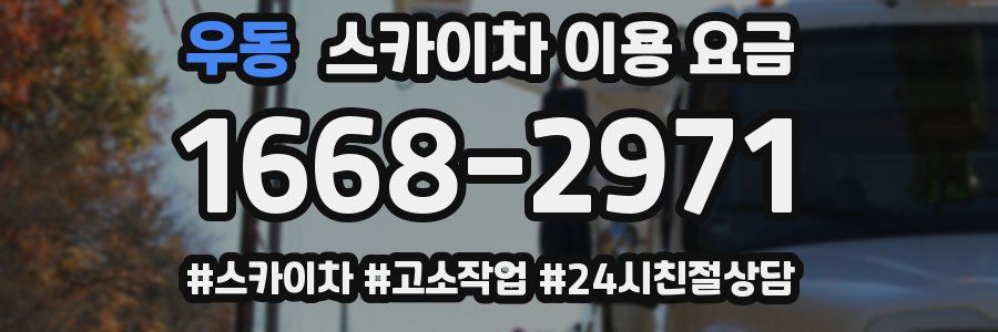 우동 스카이차 이용 요금