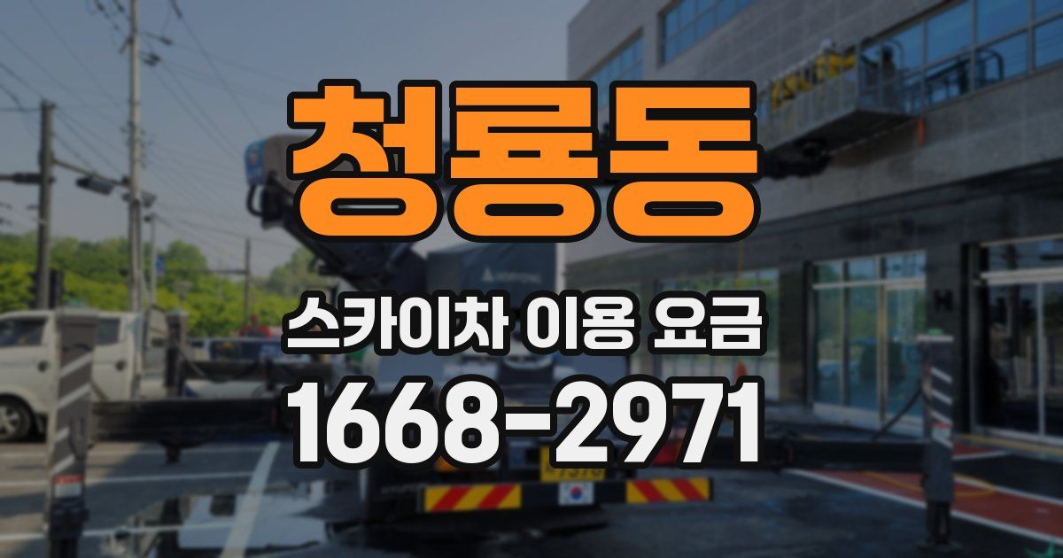 청룡동 스카이차 이용 요금