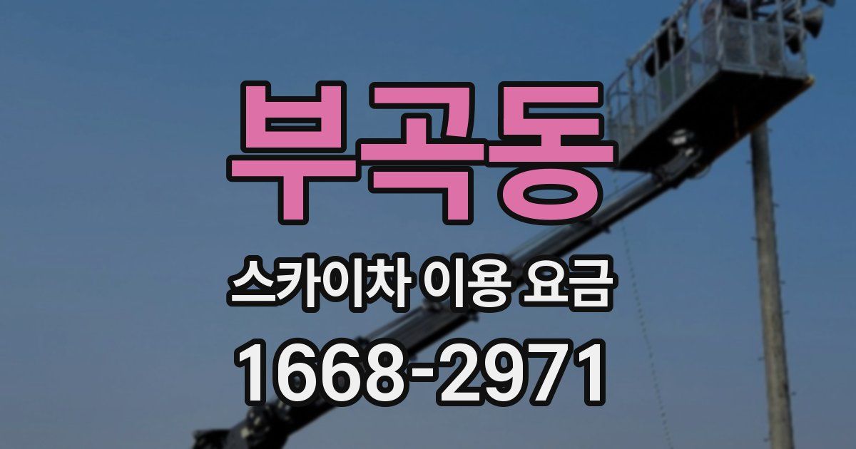 부곡동 스카이차 이용 요금