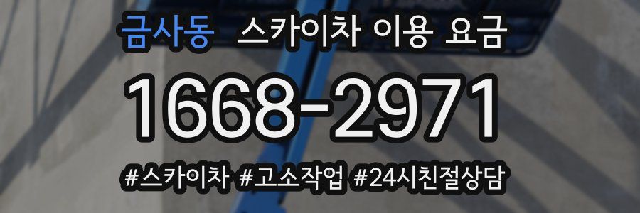 금사동 스카이차 이용 요금