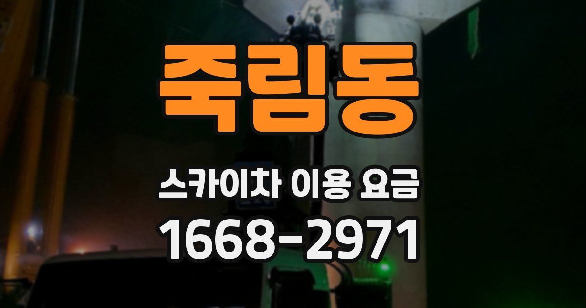 죽림동 스카이차 이용 요금