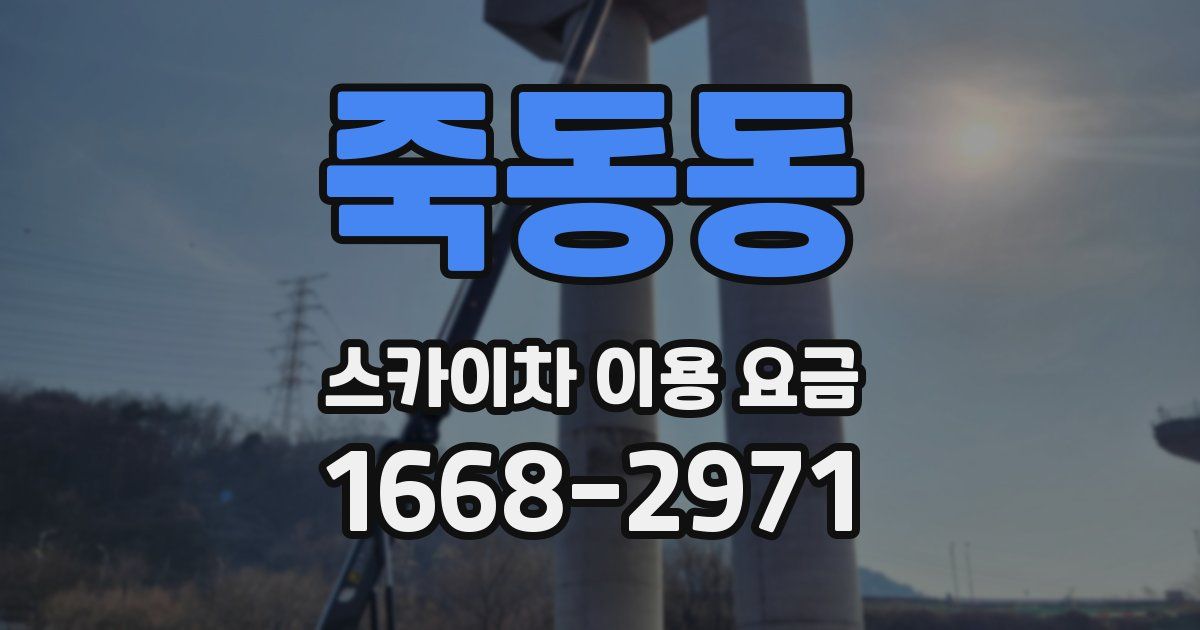 죽동동 스카이차 이용 요금