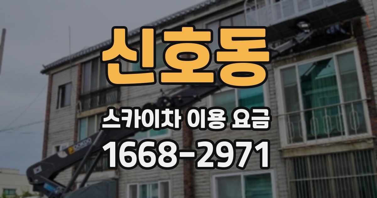 신호동 스카이차 이용 요금