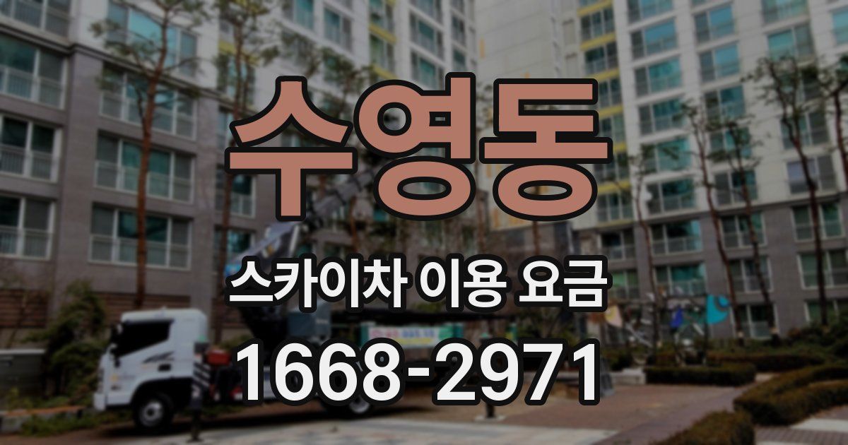 수영동 스카이차 이용 요금