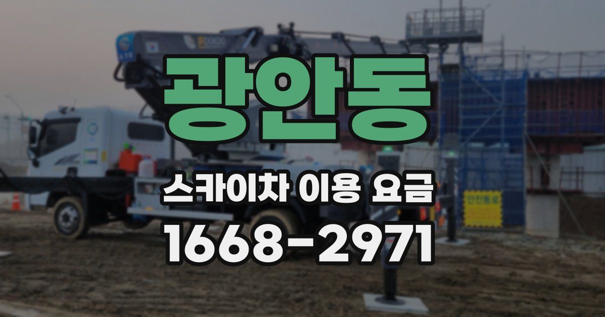 광안동 스카이차 이용 요금