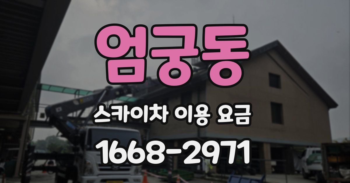엄궁동 스카이차 이용 요금