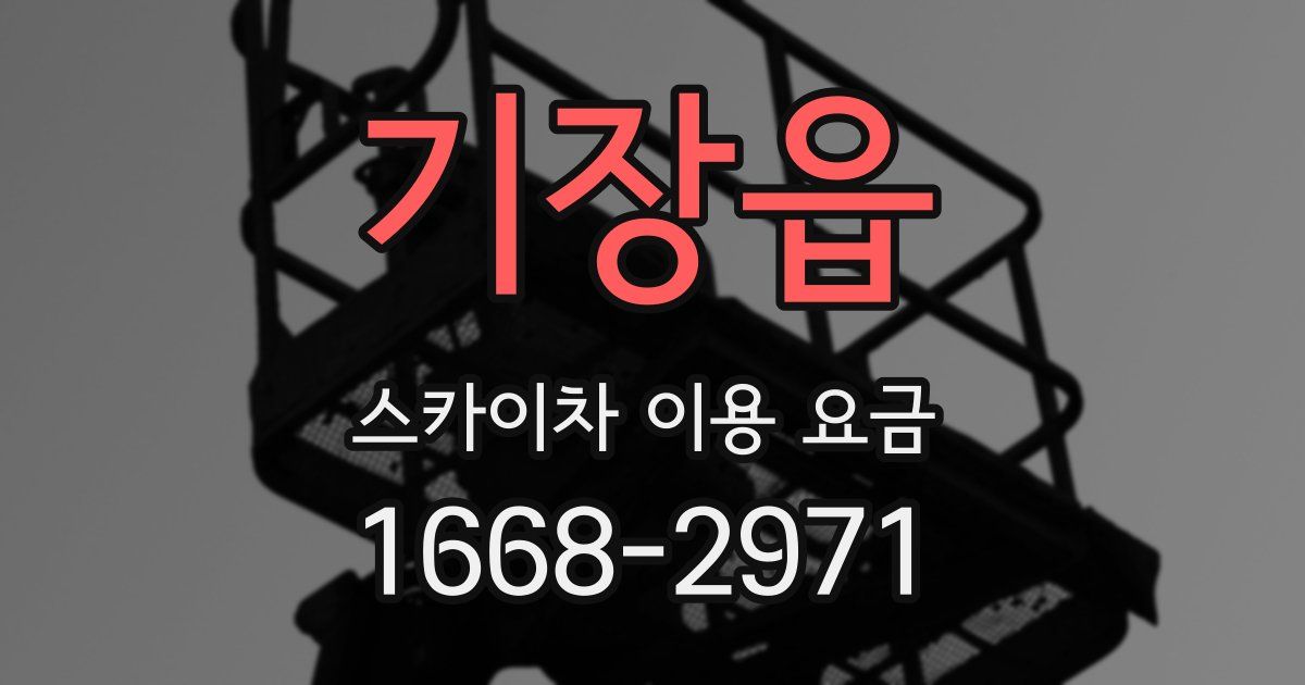 기장읍 스카이차 이용 요금
