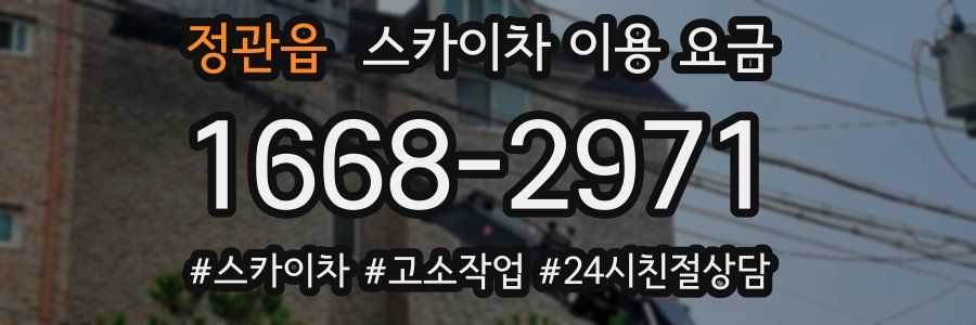정관읍 스카이차 이용 요금