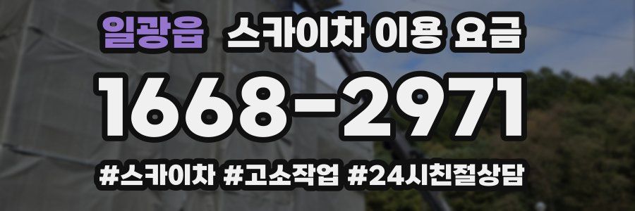 일광읍 스카이차 이용 요금