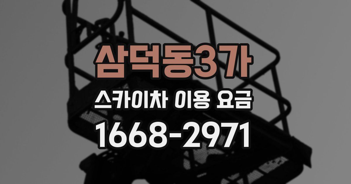 삼덕동3가 스카이차 이용 요금