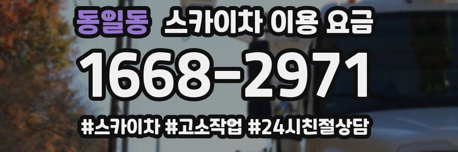 동일동 스카이차 이용 요금