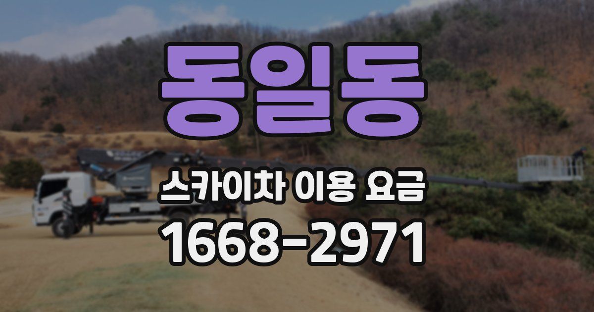 동일동 스카이차 이용 요금