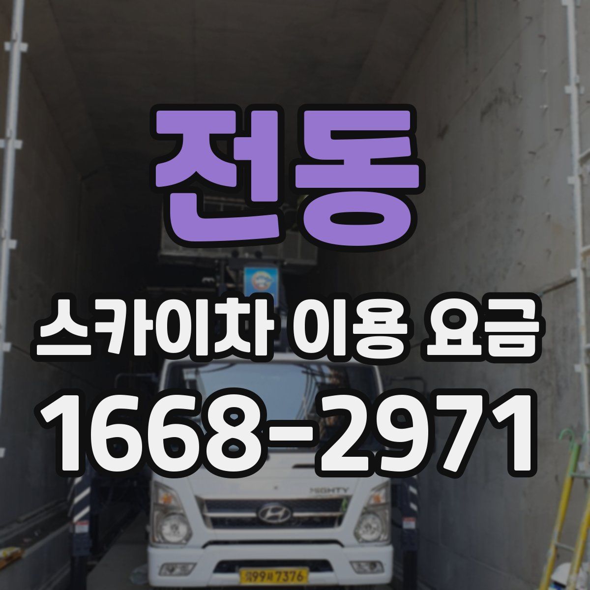 전동 스카이차 이용 요금