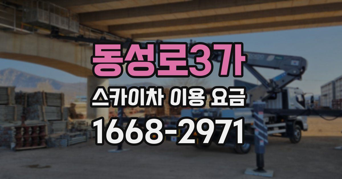 동성로3가 스카이차 이용 요금