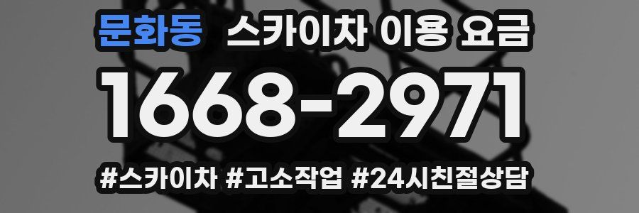 문화동 스카이차 이용 요금