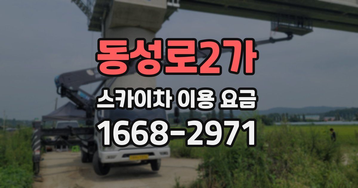 동성로2가 스카이차 이용 요금