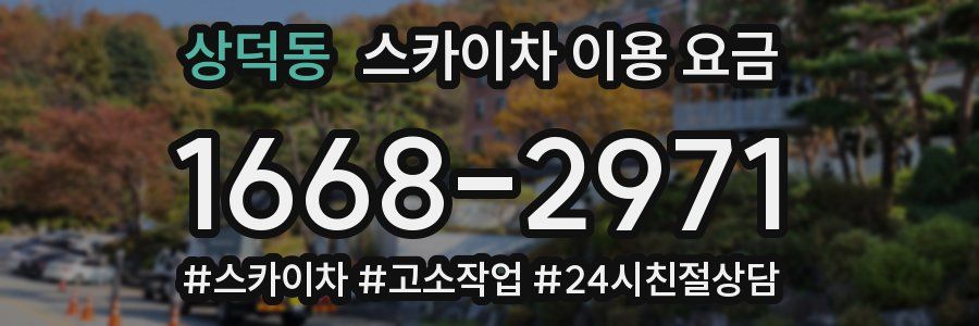 상덕동 스카이차 이용 요금